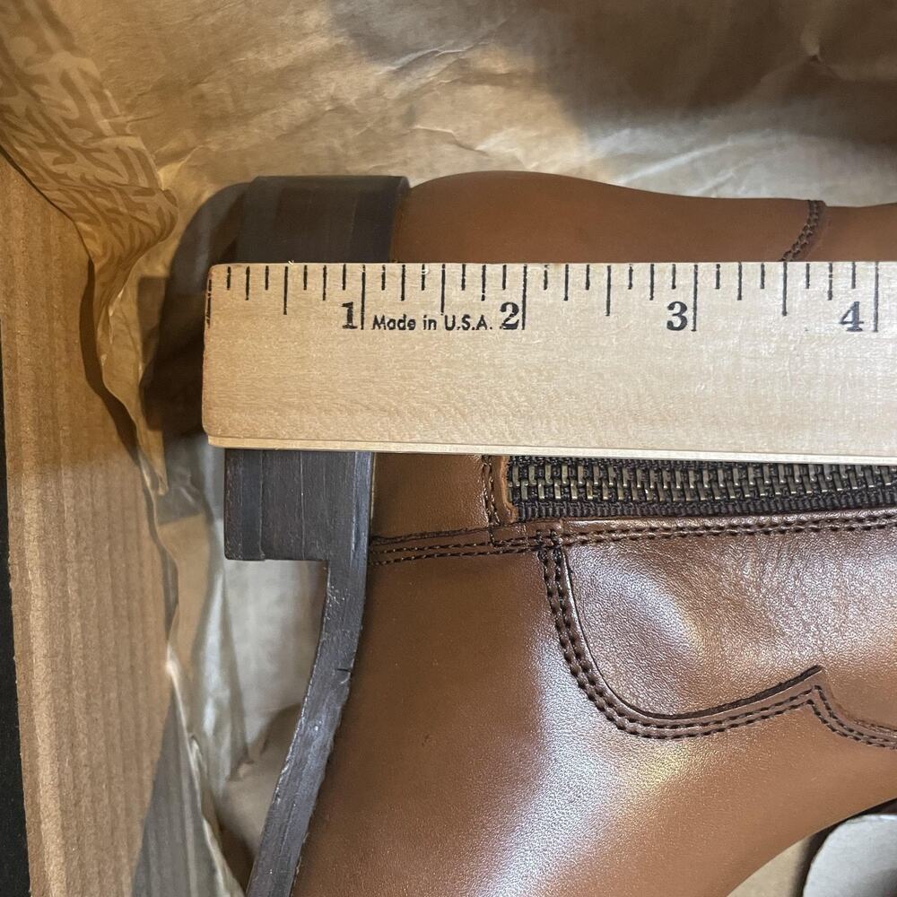 Frye Boots Womens Size 6 Cognac Marissa Medallion Tall Riding Leather Knee High - Picture 5 of 6